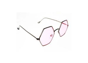 Lunettes De Soleil Cœur Or Et Rose - Femme/Fille - Métal, Verres Dégradés UV400
