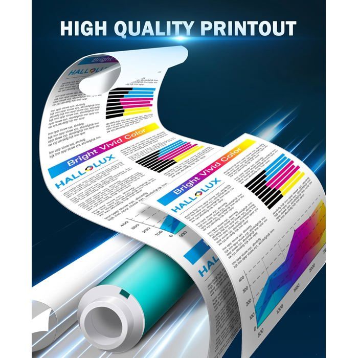 Cartouches D'encre SINOPRINT 924 Multipack (4 Pièces) Compatibles HP OfficeJet Pro 8120e-8139e - Haut Rendement, Sans Puce