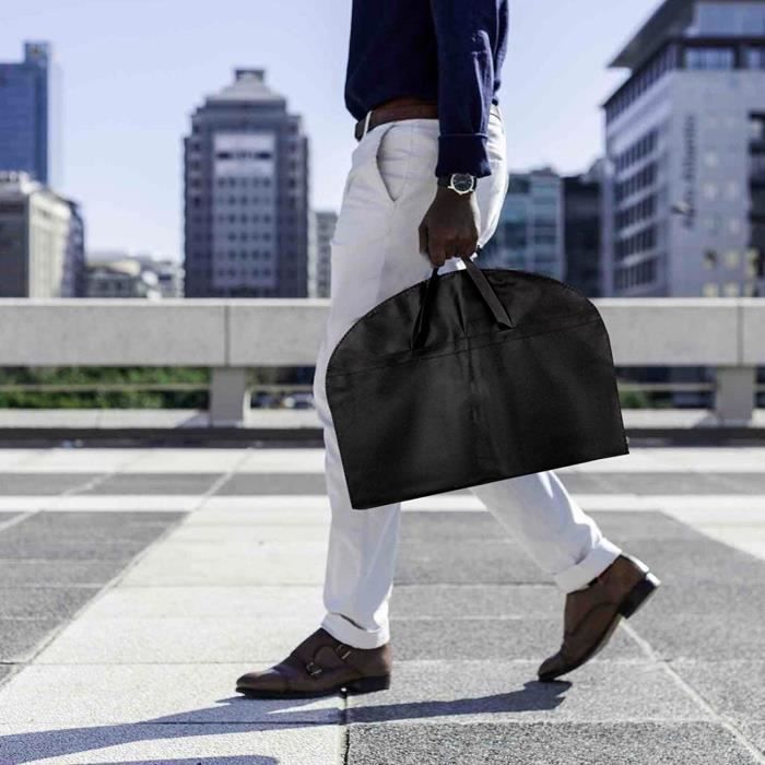 Deux Sacs De Transport Pour Vêtements De Voyage Noirs - 140cm, Nylon Léger, Occasion