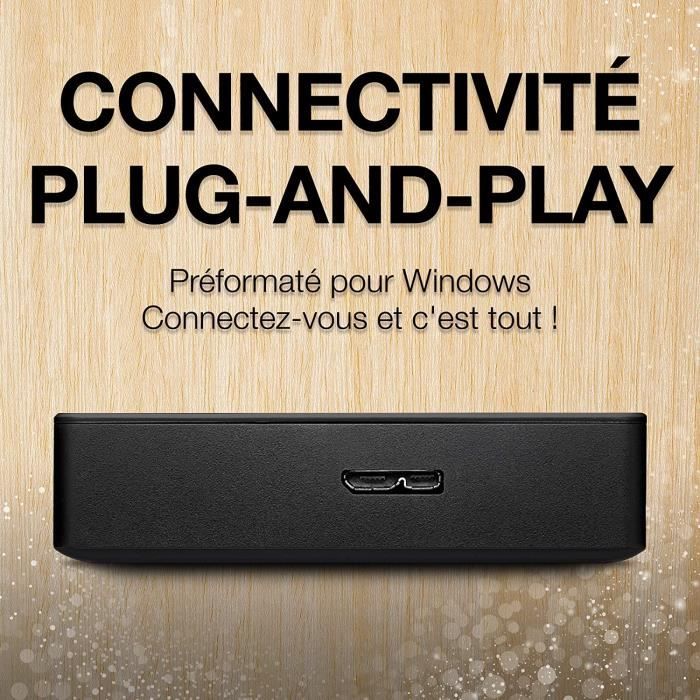 Disque dur externe portatif USB 3.0 4 To certifié Xbox de Seagate