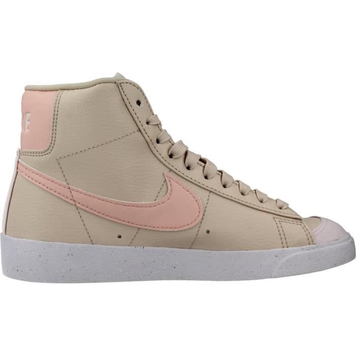 Basket Femme NIKE 126390 Beige Synthetique Lacets Semelle Gomme Beige Cdiscount Chaussures