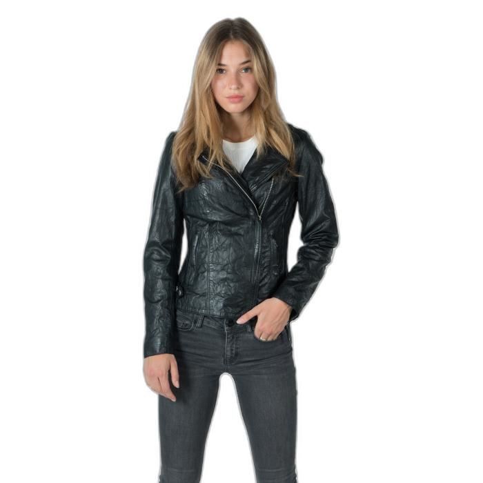 Veste cuir freaky top nation homme