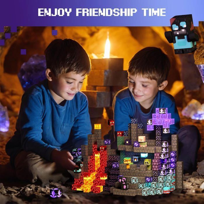TEBOKHAD Construction Magnetique Enfant, 110 Pièces Cube Magnétique, Blocs Magnétiques Jouet, Jouet éducatif Montessori pour Enfants 3 4 5 6 7 8 9 10 Ans Cadeau Créatif TEBOKHAD Construction Magnetique Enfant, 110 Pièces Cube Magnétique, Blocs Magnétiques Jouet, Jouet éducatif Montessori pour Enfants 3 4 5 6 7 8 9 10 Ans Cadeau Créatif