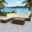 Set De Mobilier De Jardin Salon De Jarin Contemporain 15 Pcs