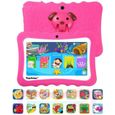 Tablette tactile Enfants 16Go -TOPSHOWS 7''HD Tablette Éducative Enfants -RAM 1Go -Quad Core -Android  -Rouge-0