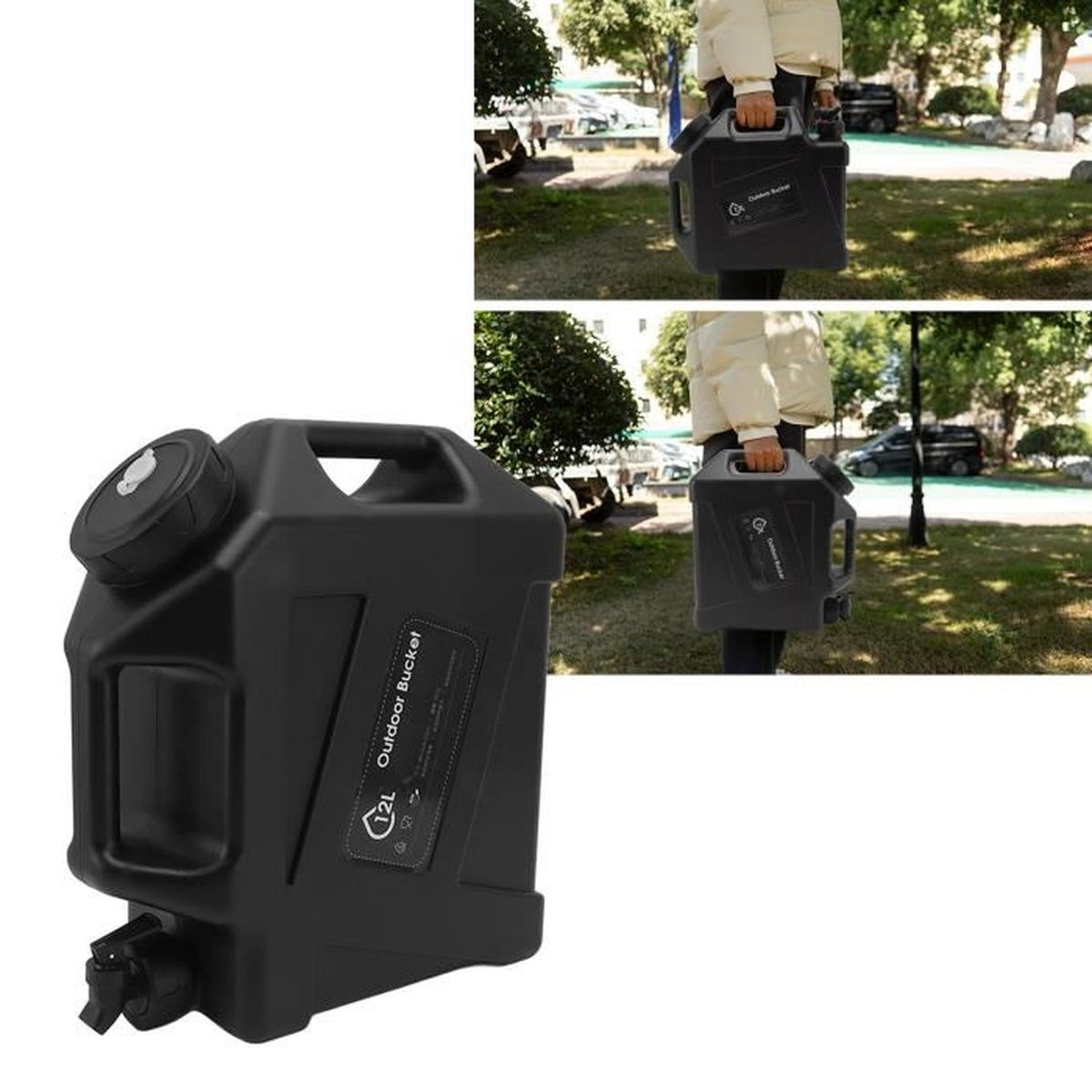 Réservoir d'eau pliable avec 4 récipients