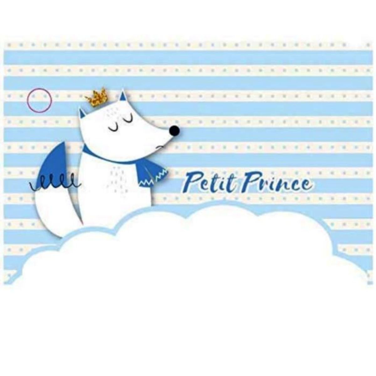 10 Etiquettes Fantaisies Bapteme Renard Bleu Decoration Bapteme Anniversaire Cdiscount Maison