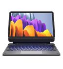 Dexnor Clavier pour Samsung Galaxy Tab S8 2022 / S7 2020 11" Magic Keyboard avec Pavé Tactile Rétroéclairé Bluetooth AZERTY, Noir