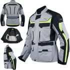 APRO Textile Blouson Termique Moto Protections CE Scooter étanche Gris 3X