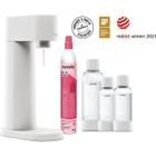 MY SODA MYSODA - Pack Machine Woody Blanche (machine + 1 cylindre + 1 bouteille 1L + 2 bouteilles 0.5L)