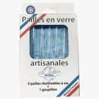 NOVELA GLOBAL Paille mini en verre borosilicate 100% made in France