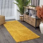 SURYA Tapis de Salon à Poils Longs Doux Shaggy Uni Chic LILLY 160x220cm Jaune