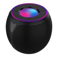Haut-parleur Bluetooth sans fil intelligent lumière RGB, AI commande vocale portable maison TWS Enceinte de basse