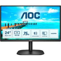 AOC B2 24B2XHM2 ecran Plat de PC 60,5 cm (23.8") 1920 x 1080 Pixels Full HD LCD Noir