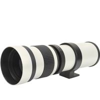KAI Téléobjectif Zoom manuelle 420-800mm F8.3-16 pour Canon Monture EF Caméra - Blanc