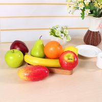 HURRISE fruits artificiels 8 pièces/ensemble en plastique fruits cuisine artificielle faux nourriture affichage linge decoration