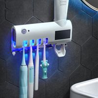 Porte-brosse à Dents Stérilisateur de brosse à dents intelligente distributeur automatique de dentifrice support