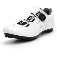 Chaussures de vélo pour homme OOTDAY - Blanc - Route et VTT - Respirantes et légères