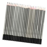 24 pièces croquis art crayon à dessin graphite NOn crayon de peinture de couleur toxique 9H-14B creatifs kit