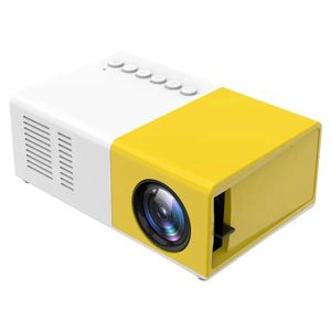 Vidéoprojecteur 480x360 HD 1080P Mini Videoprojecteur LED Home cinéma Portable Projecteur de poche haut-parleur intégré