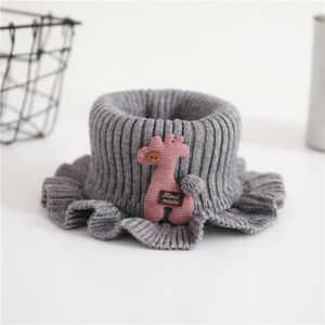 ECHARPE - FOULARD PPXX – écharpe d'hiver tricotée pour enfants, nouvelle collection, pour filles, col chaud, anneau doux [83F081F]