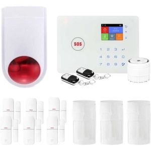KIT ALARME Alarme Maison Connectée Sans Fil Wifi Gsm Kit 6