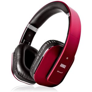 CASQUE - ÉCOUTEURS Casque Bluetooth Sans Fil Rouge Audio aptX LL Low 