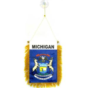 GUIRLANDE NON LUMINEUSE Fanion Michigan 15x10cm - Etat américain - USA - E