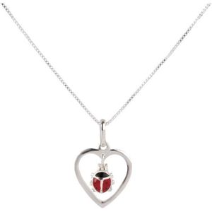 Pendentif coccinelle en argent pour enfant à graver - 2447