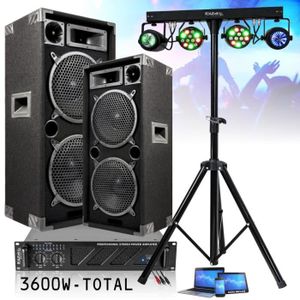 PACK SONO Pack Sono Ibiza 3600W Total - Ampli AMP1000-MKII 2