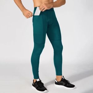 SURVÊTEMENT Viser de sport moulants pour hommes,leggings de fitness,de course,d'athlétisme,de jogging,de yoga,à compression- peacock blue