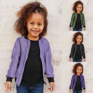 MANTEAU - CABAN 1-6 Ans Manteau de Veste de Poches de Couleur Unie pour Bébé Garçon Fille