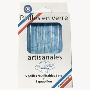 Pailles réutilisables fabriquées en France (x4) avec pochette. – My Boo  Company