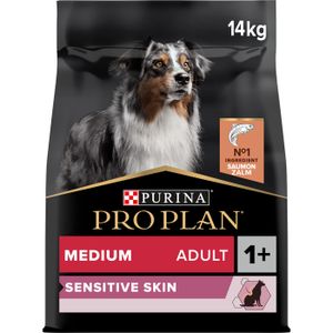 CROQUETTES PRO PLAN Medium Adult Sensitive Skin Riche en Saumon - 14 KG - Croquettes pour chiens adultes de taille moyenne