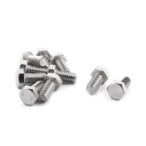 3//8/"x1/" Zingué entièrement fileté vis Tête Hex 10pcs Fix boulon