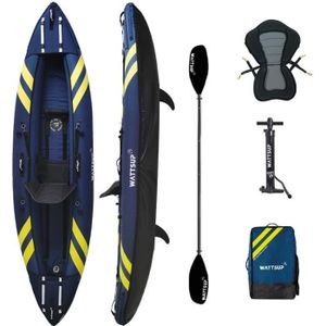 KAYAK Kayak gonflable Wattsup CRUCIAN 1 Place - 340 x 95 cm - PVC + Nylon - Charge maximale 180 kg - Pack complet