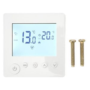 THERMOSTAT D'AMBIANCE Thermostat de chauffage au sol ZJCHAO - Contrôleur de température électronique - Programmable - Blanc