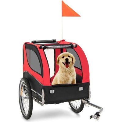 Remorque De Vélo Cargo VEVOR - Capacité 45 Kg, Alliage Aluminium Léger, Pliable