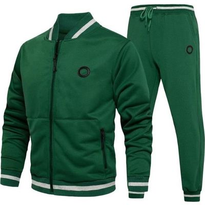 Survêtement Homme 2 Pièces GUOCU - Veste Zippée Et Jogging Confortable Pour Le Sport Et Le Quotidien - 2
