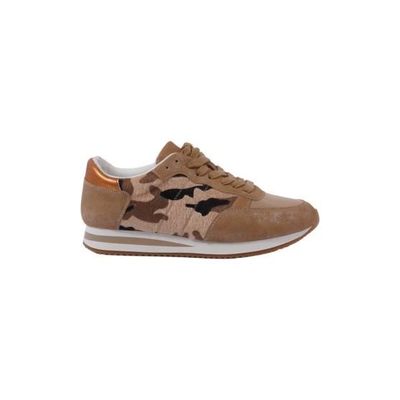 Basket pour femme MOOW Taille 39 Style militaire Beige Beige