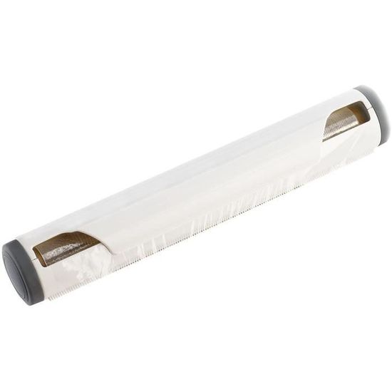 Organisateur Cuisine 4-en-1 Naturlik Coupe-Feuille Bambou - Distributeur Film Alimentaire, Aluminium, Essuie-Tout & Étagère Épices