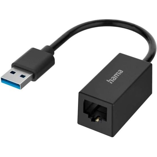 Adaptateur Réseau USB 3.0 vers Gigabit Ethernet, 10/100/1000 Mbps, USB vers  RJ45, Adaptateur USB 3.0 vers LAN, Adaptateur Ethernet USB 3.0 (GbE)