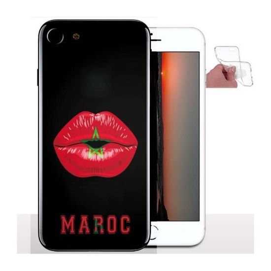 Coque iPhone Kiss Time Bisous du Maroc Silicone Souple