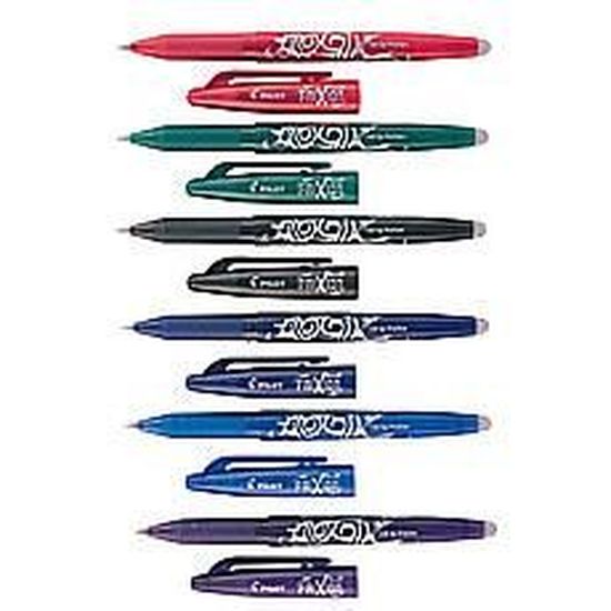 Pilot Frixion Ball 0,7 stylos à encre Gel effaçable, rouge, Pack de 12  Coloriage Bible Study journalisation raboteuse marqueurs surligneurs -   France