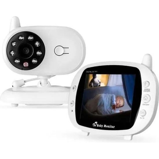 BabyPhone vidéo Sans fil Multifonctions 3.5 pouces Caméra LCD Couleur Vidéo sans fil bébé