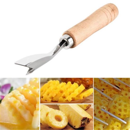 1 pièce Fruit ananas Éplucheur en acier inoxydable ananas Corer Core  Remover pour Home Kitchen Fruit Tool avec 1 pc Huller Tige - Cdiscount  Maison