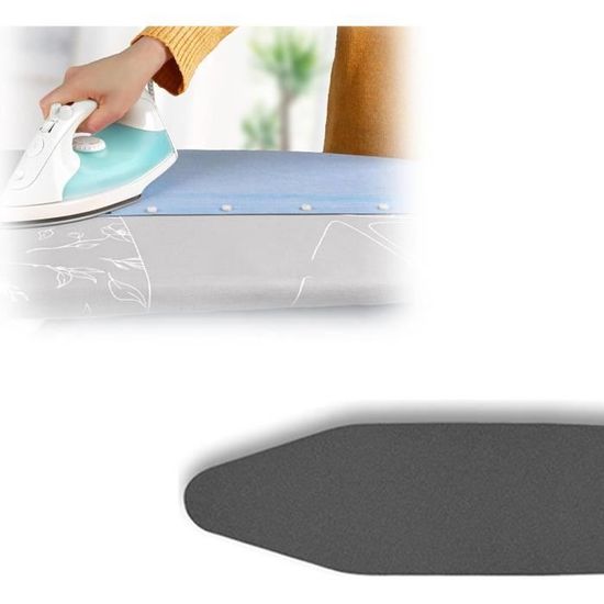 Housse De Planche à Repasser Extra Large Et Coussin De Rechange Avec Rembourrage épais Résistant Aux Brûlures Et Aux Taches Et Bord élastique 45,7 X