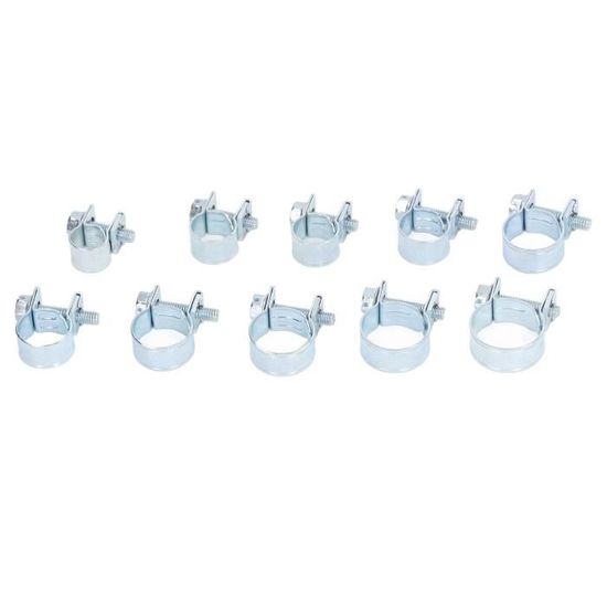 Lot De 4 Colliers De Serrage Inox 304 44-47mm - Collier Durite Essence Boulonné, Collier Echappement Robuste Pour Bateaux, Motos, Ingénierie