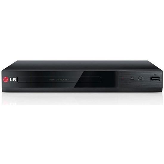 Lecteur DVD Full HD LG DP132H de couleur noire, connexions AV HDMI, USB et analogique, lecteur multimédia, DVD, CD, MP3 et JPEG
