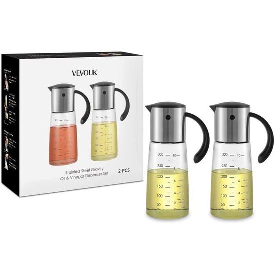 Huilier Et Vinaigrier - Bouteille D Huile 304 Acier Inoxydable Anti